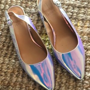 JCREW iridescent shoes